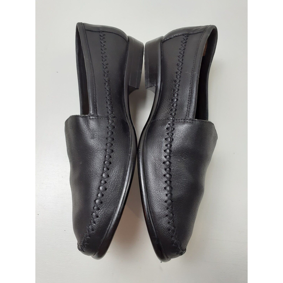 Giorgio Brutini Le Glove 671311 Size 8M Leather Slip On Men's Black Loafers - Picture 6 of 8